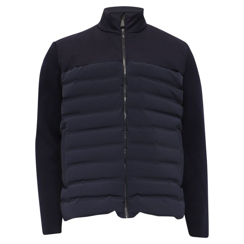 Aztech Mountain Padded Down Jacket in Navy Blue Polyamide